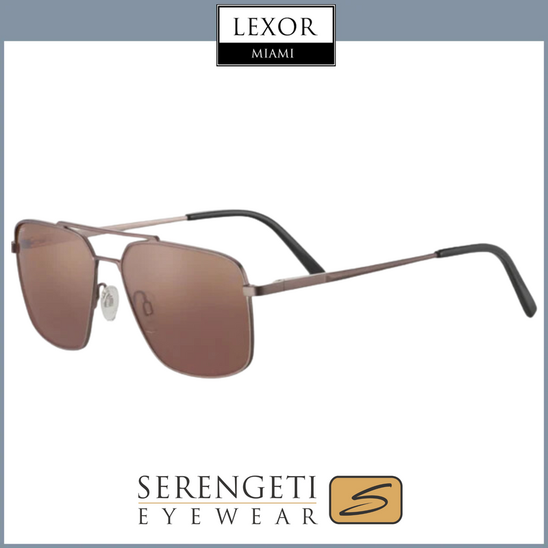 Óculos de sol masculinos Serengeti SS554001 AITKIN Bronze escovado