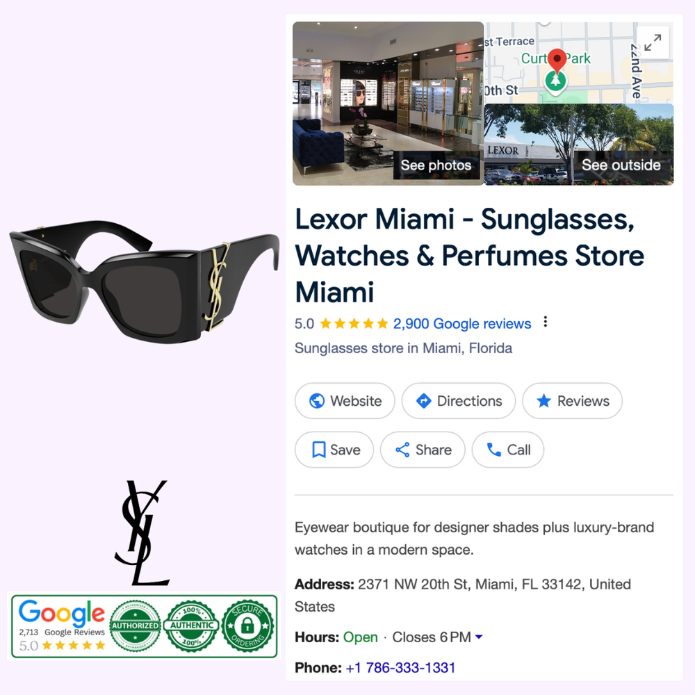 Gafas de sol Saint Laurent SL M119 BLAZE-001 54 – Lexor Miami