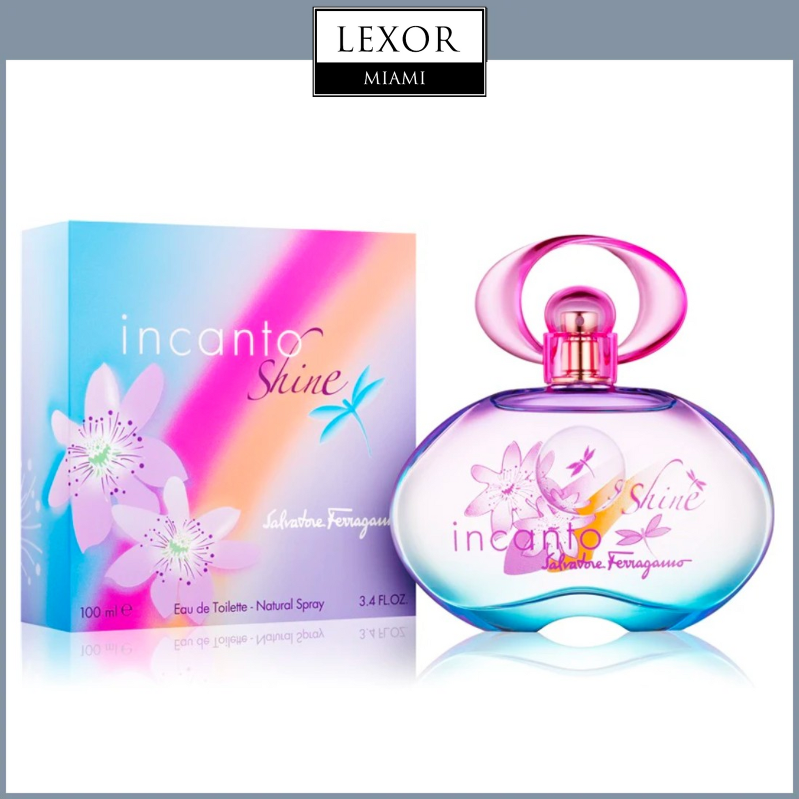 Salvatore FERRAGAMO INCANTO SHINE 3.3 EDT Women Perfume Lexor Miami