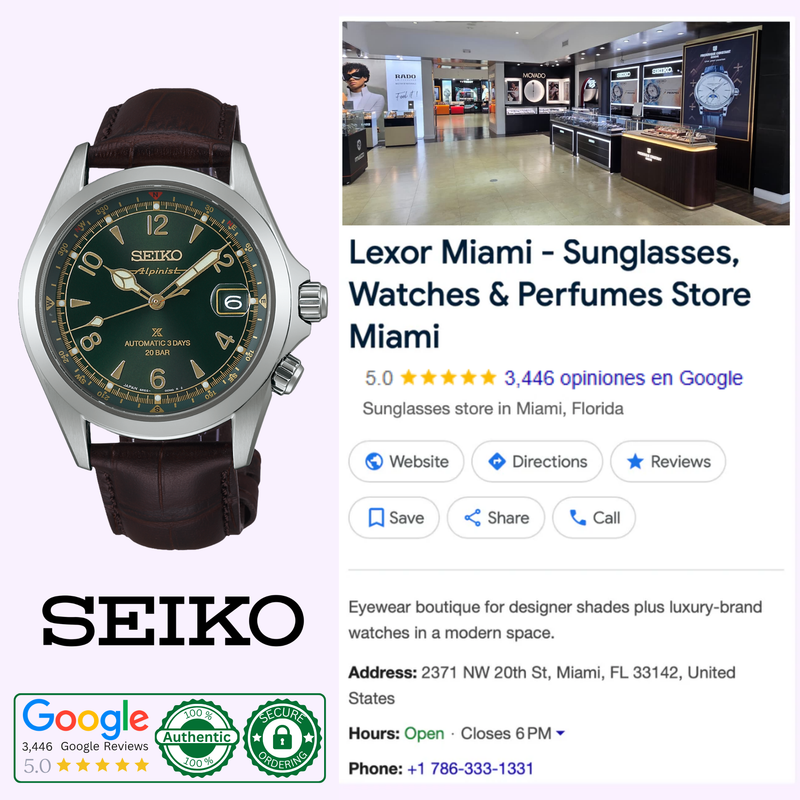 Seiko Prospex Alpinist SPB507 | Lexor Miami Authorized Dealer