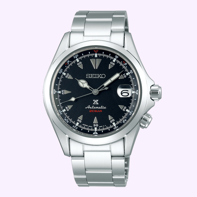 Seiko Luxe Prospex Alpinist SPB117 black dial automatic men's watch - Lexor Miami