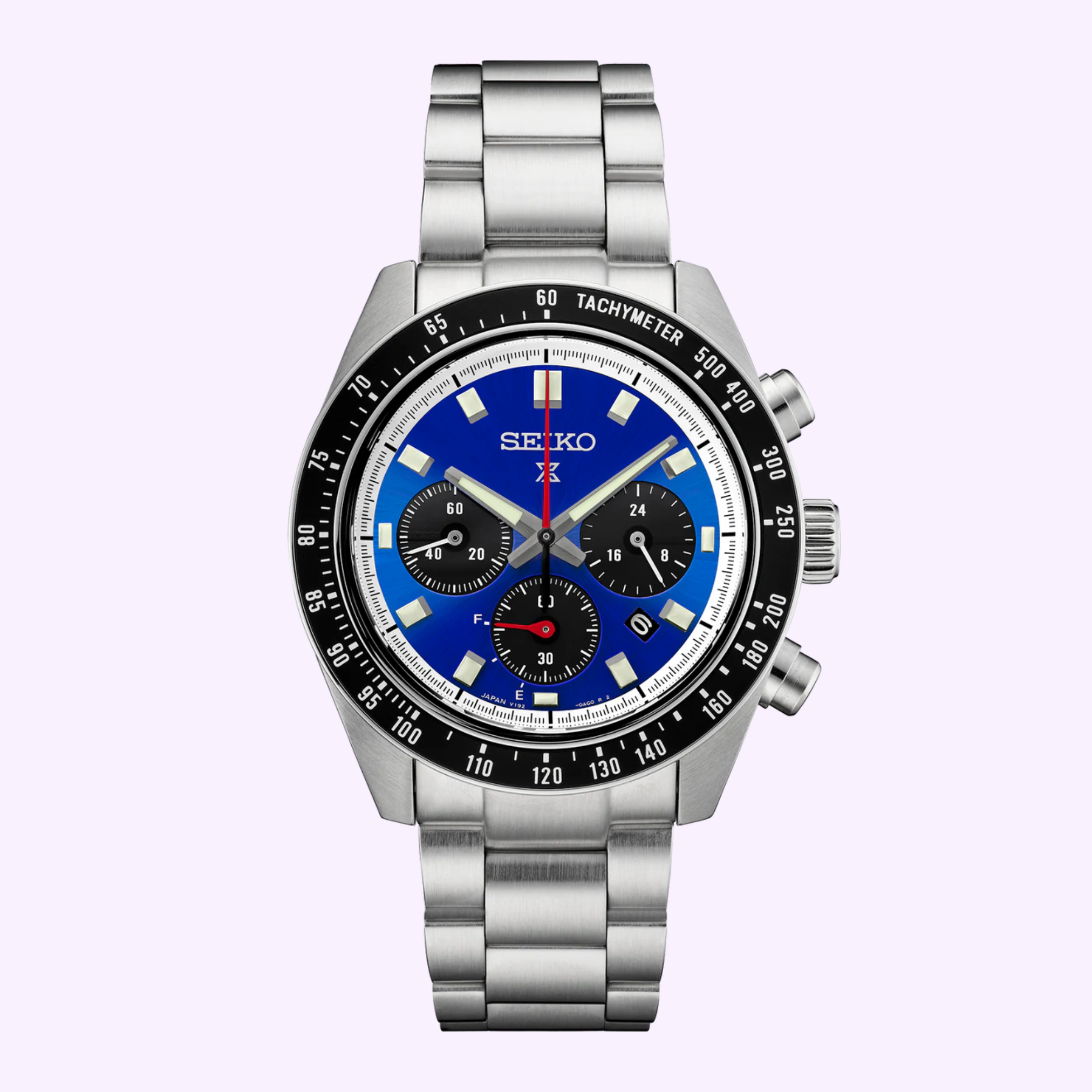 Front View Seiko Speedtimer Solar Chronograph SSC931