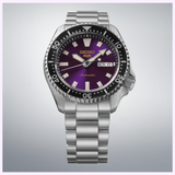 Introducing the Seiko Watches 5 Sports HDB003 145th Anniversary Limited Edition by Seiko Watches—a striking automatic wristwatch featuring a stainless steel band, black bezel, and an eye-catching purple gradient dial with day and date display. Luminescent hands and markers enhance its bold design, making this limited edition timepiece a unique accessory that celebrates reliable automatic movement and the brand’s storied heritage.