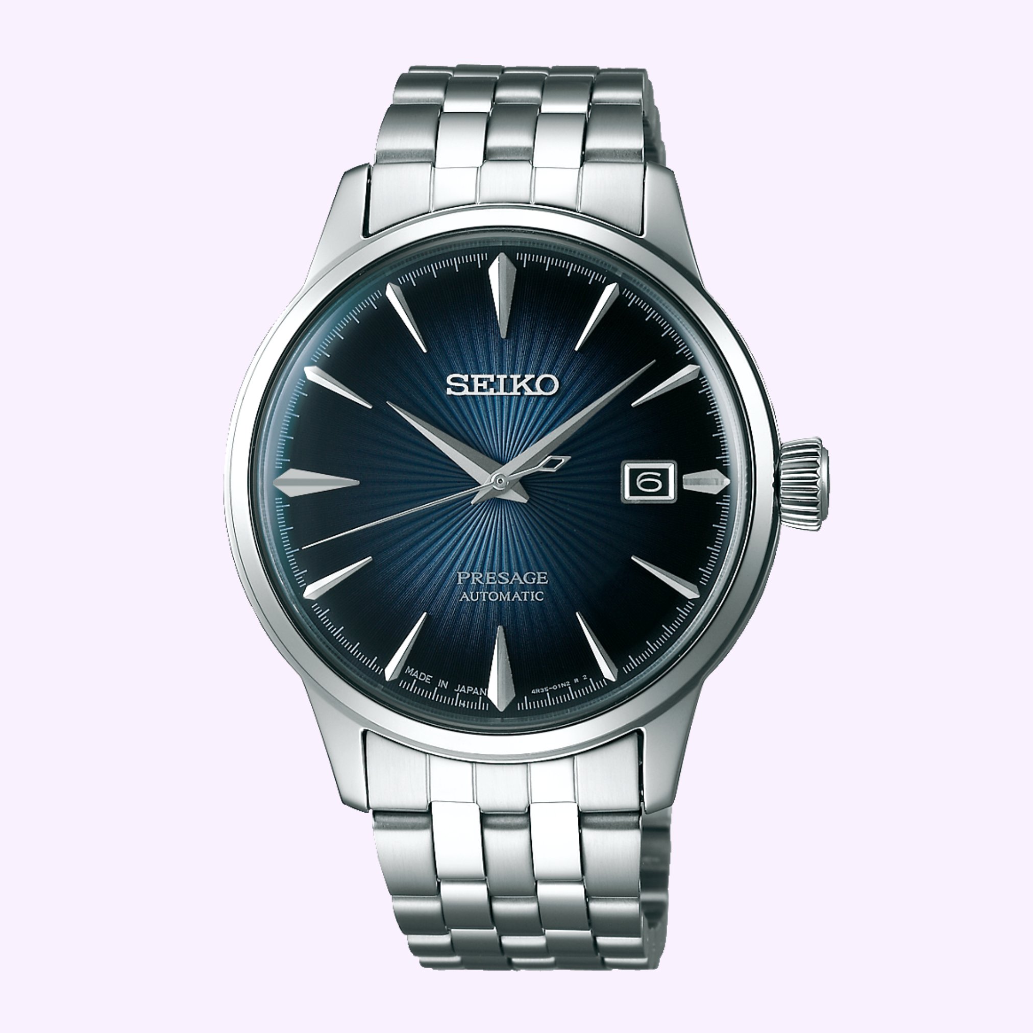 Seiko Presage automatic dress watch Miami cocktail time enamel dial Lexor Miami