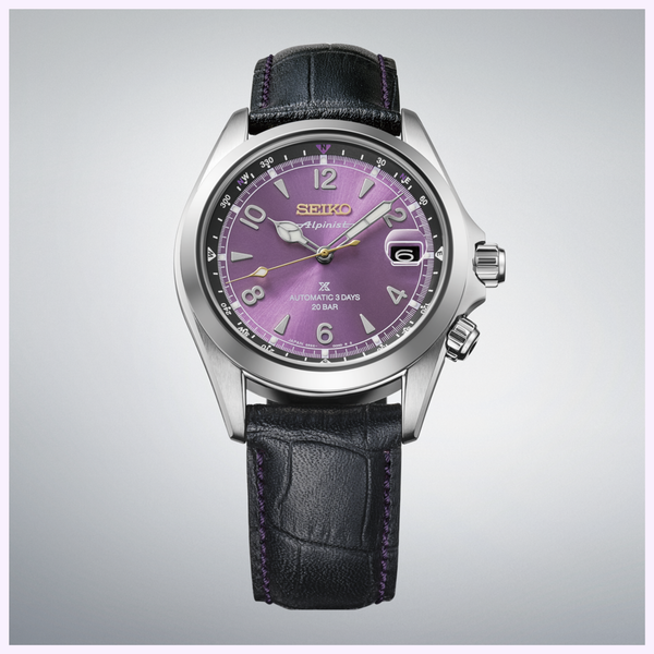 Seiko Prospex HBC006 145th Anniversary Limited Edition case, dial, and strap detail on light gradient background