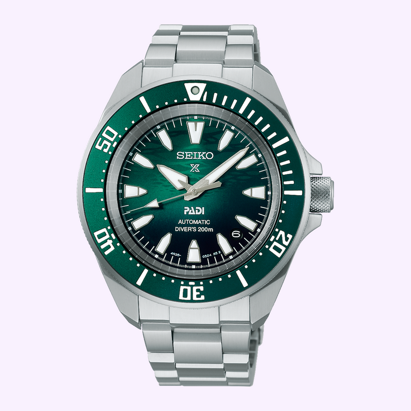 Seiko Prospex PADI Special Edition SRPL53 green dial automatic dive watch at Lexor Miami