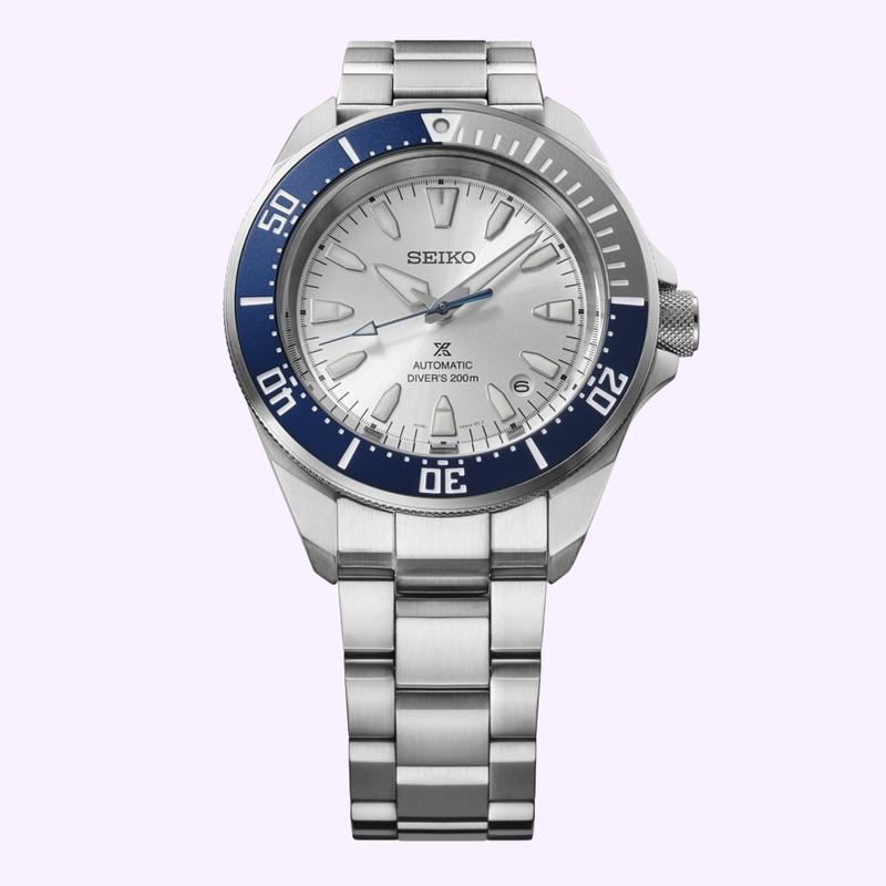 Seiko Watches Prospex Sea HBB001 Limited Edition dial and two-tone bezel close-up