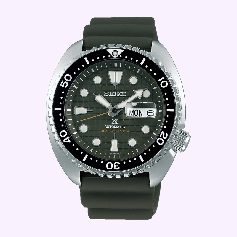 Seiko Prospex Sea SRPE05 automatic green dial dive watch at Lexor Miami