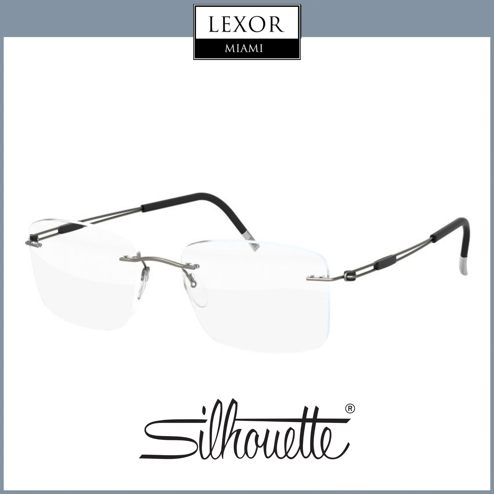 Silhouette Eyeglasses Amazon.com: Silhouette SPX ILLUSION 2942 Blue Brown 54/14/0  main image 2