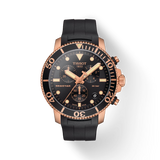 Tissot T1204173705100 SeaStar 1000 Chronograph Black Silicone Strap Men Watches