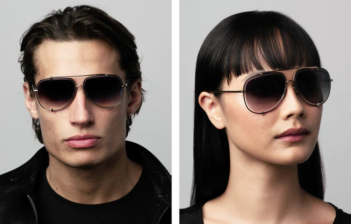 Man and woman wearing DITA sunglasses from Lexor Miami