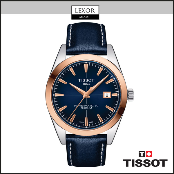 TISSOT T9274074604100 GENTLEMAN POWERMATIC 80 SILICIUM SOLID 18K GOLD BEZEL