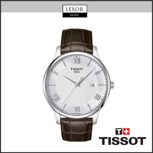 Tissot T0636101603800 Tradition Leather Strap Men Watches