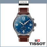 Tissot T1166173604700 T-Sport Chronograph Brown Leather Strap Relógios Masculinos