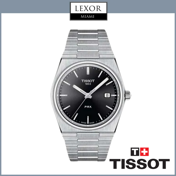 Relógios masculinos Tissot T1374101105100 PRX com pulseira de aço