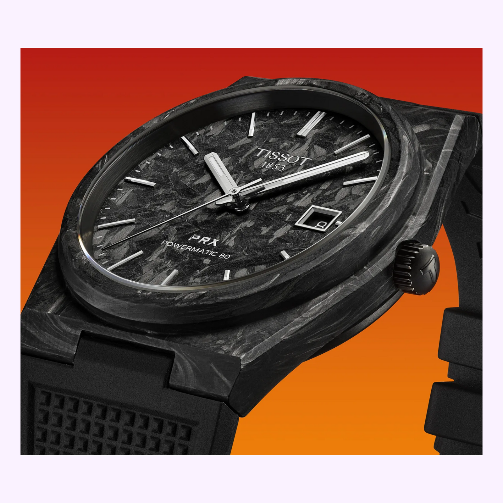 Tissot Watches PRX Powermatic 80 40mm Carbon Men T1379079720100 Tissot Watches PRX Powermatic 80 40mm Carbon Men T1379079720100