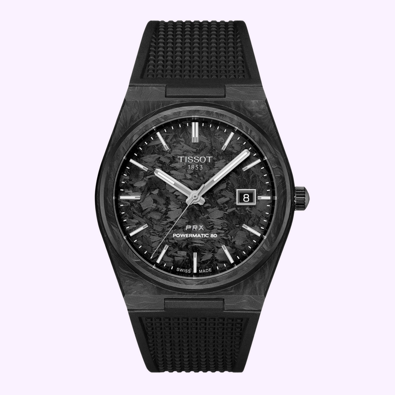 Tissot Watches PRX Powermatic 80 40mm Carbon Men T1379079720100 Tissot Watches PRX Powermatic 80 40mm Carbon Men T1379079720100