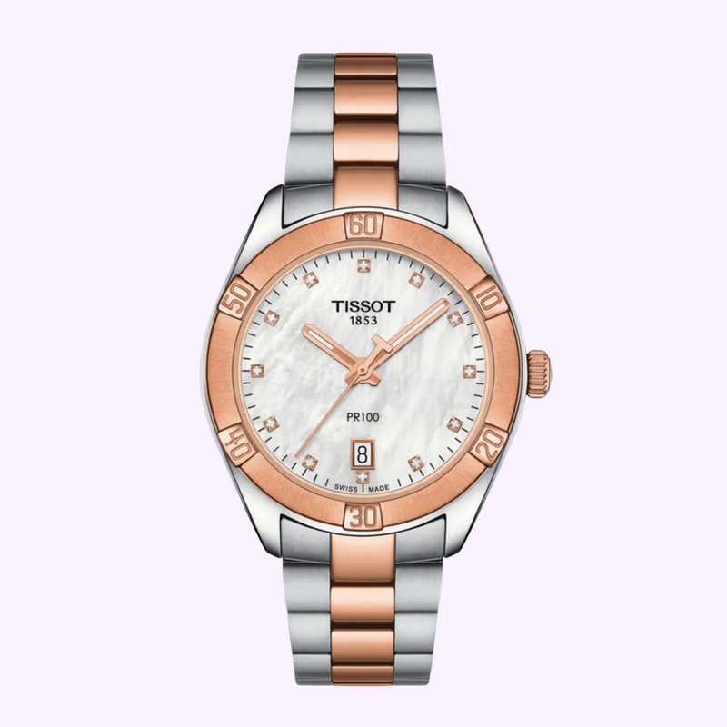 Relojes para mujer Tissot T1019102211600 PR 100 Sport Chic