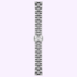 Silver-toned metal Tissot Watches Desir 29.6mm T1522231154600 watch bracelet with a deployment clasp featuring the text TISSOT 1853.