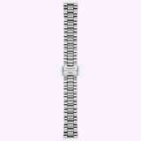 The stainless steel watch bracelet of a Tissot Watches Desir T1522231149600 features a clasp engraved with TISSOT and 1853.