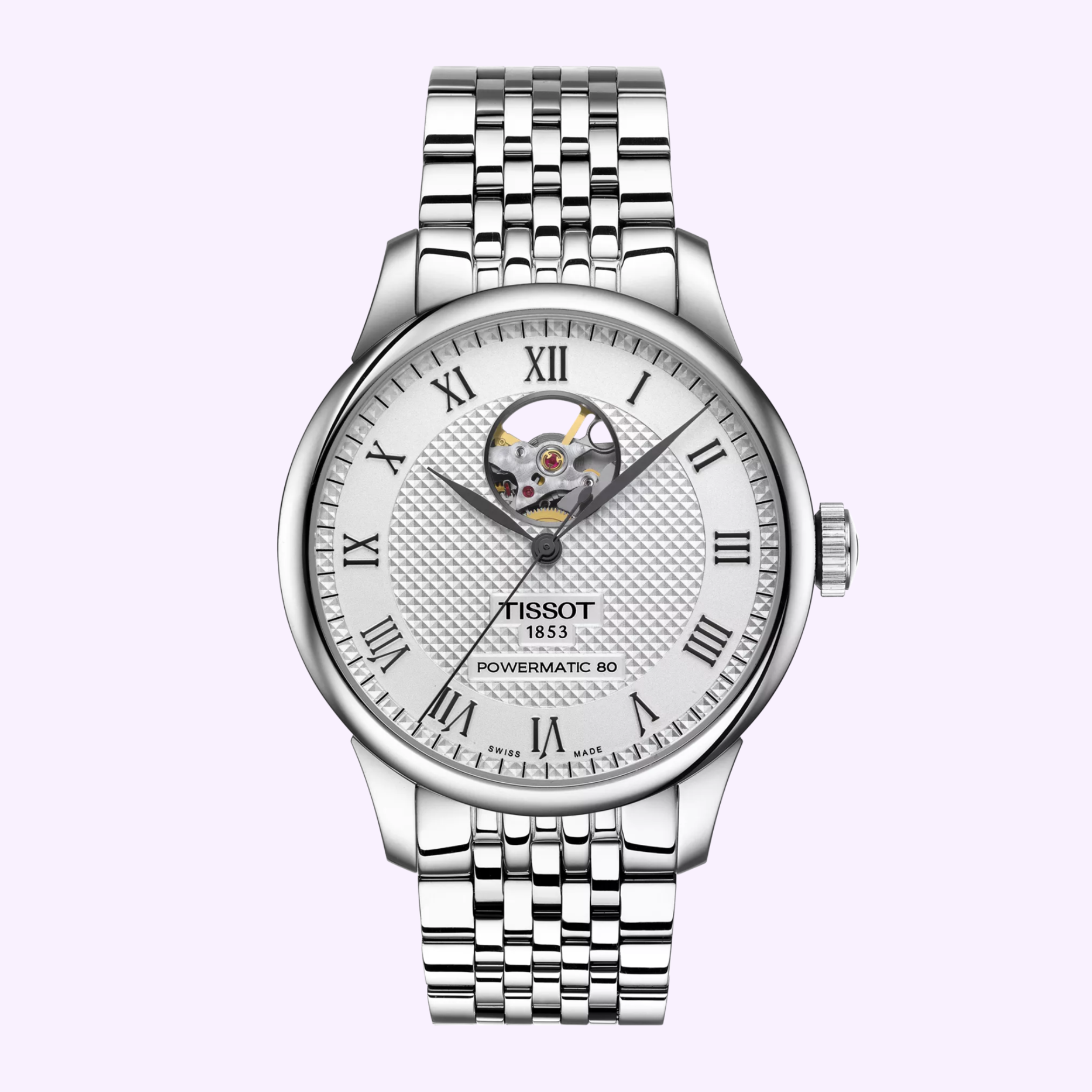 Tissot Le Locle Open Heart 39.3mm automático suizo disponible en Lexor Miami