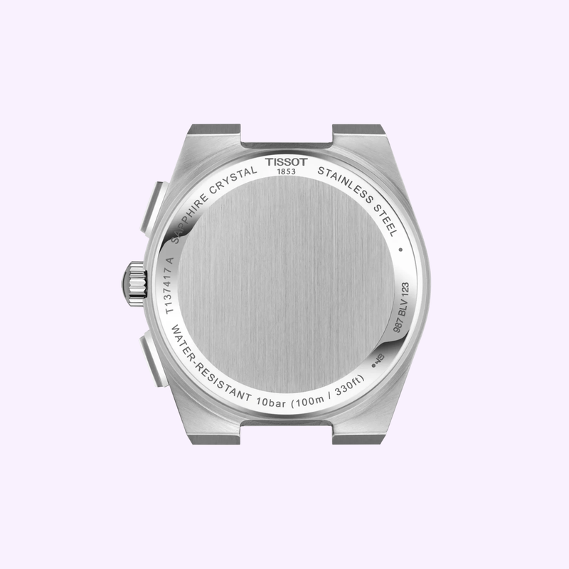 Tissot PRX 41mm T137.417.11.041.00 caseback water resistance engraving