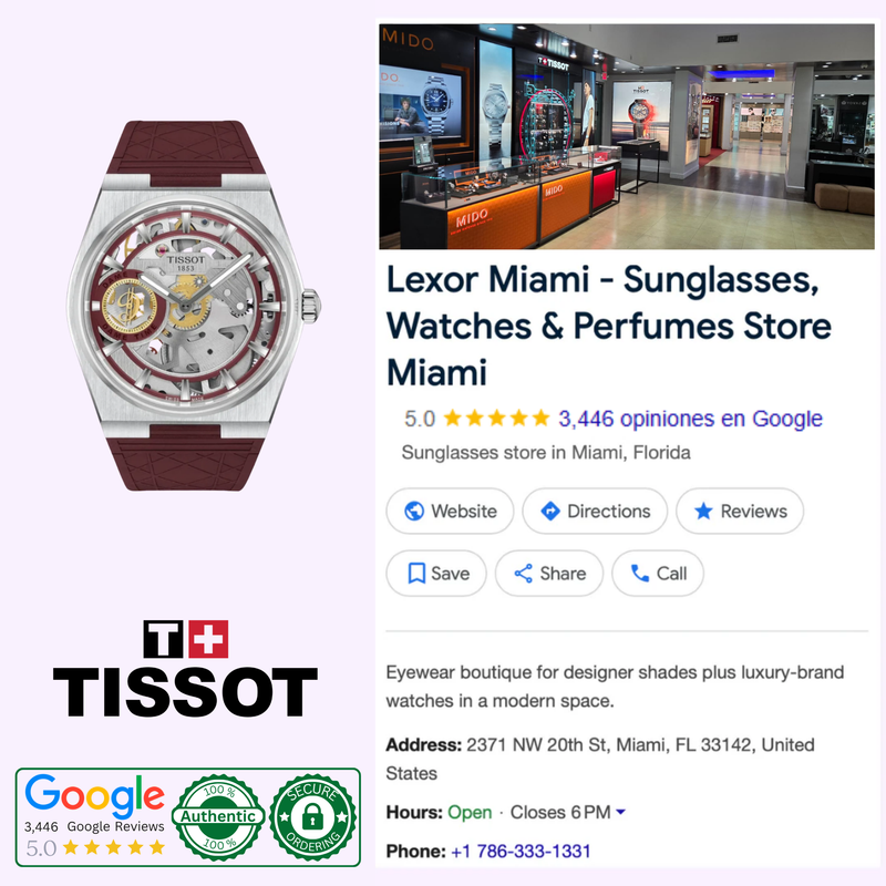 Tissot PRX Skeleton Damian Lillard at Lexor Miami, authorized Tissot dealer in Miami