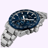 Tissot Watches Supersport Chrono 42mm T1254171104100 with a blue dial, stainless steel band, and a tachymeter bezel.