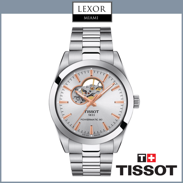 Tissot Watches T1274071103101 TISSOT GENTLEMAN POWERMATIC 80 OPEN HEART