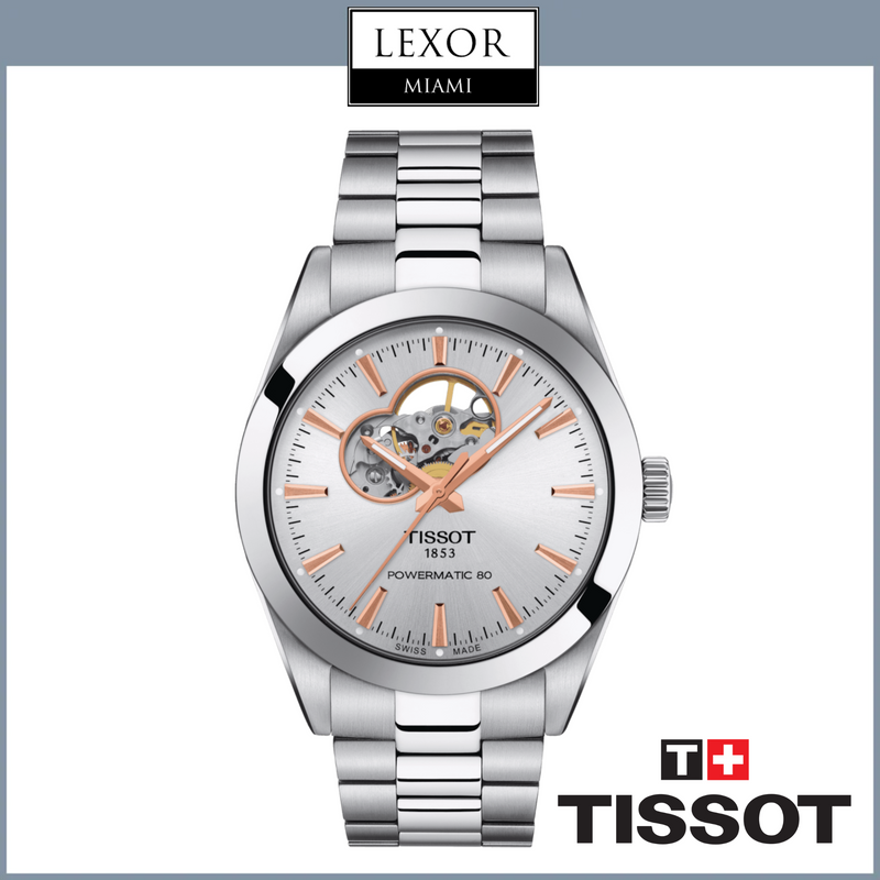 Tissot Watches T1274071103101 TISSOT GENTLEMAN POWERMATIC 80 OPEN HEART