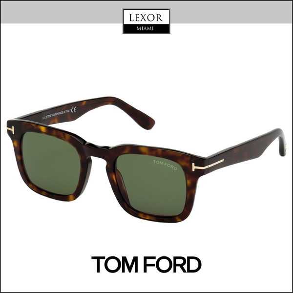 Tom Ford Dax FT0751 52N 50 Unisex Sunglasses