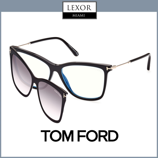 Tom Ford Clip-On Optical Frames FT5824-B 56001 UPC 889214337252