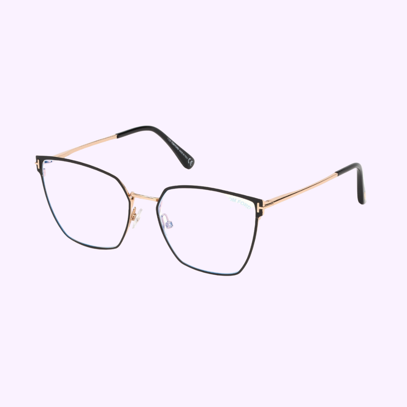 Tom Ford FT5574BV metal optical frame at Lexor Miami