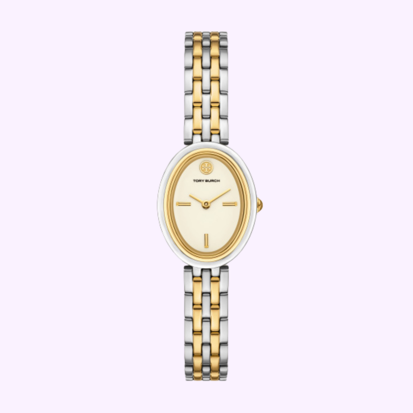 TORY BURCH 時計 TORY BURCH Robinson Womens Watch, White Rectangular Dial, Gold