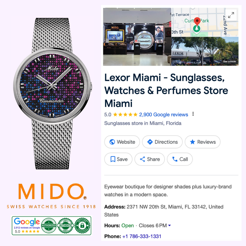 マレ様　M(フル)(デュ) Mido Watches Commander 1959 - M84294N711 – Lexor Miami
