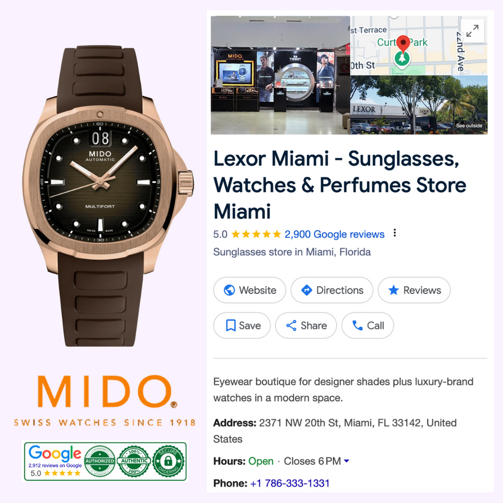 Mido M0495263729100 MULTIFORT TV BIG DATE Watch – Lexor Miami