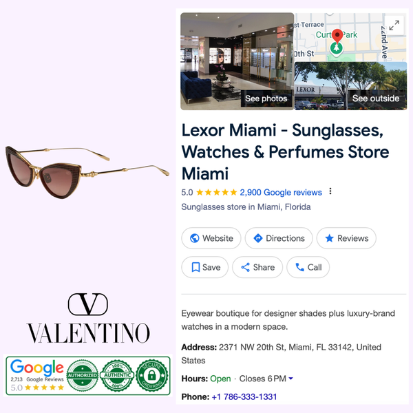 Valentino VIII VLS-102C-50 Women Sunglasses