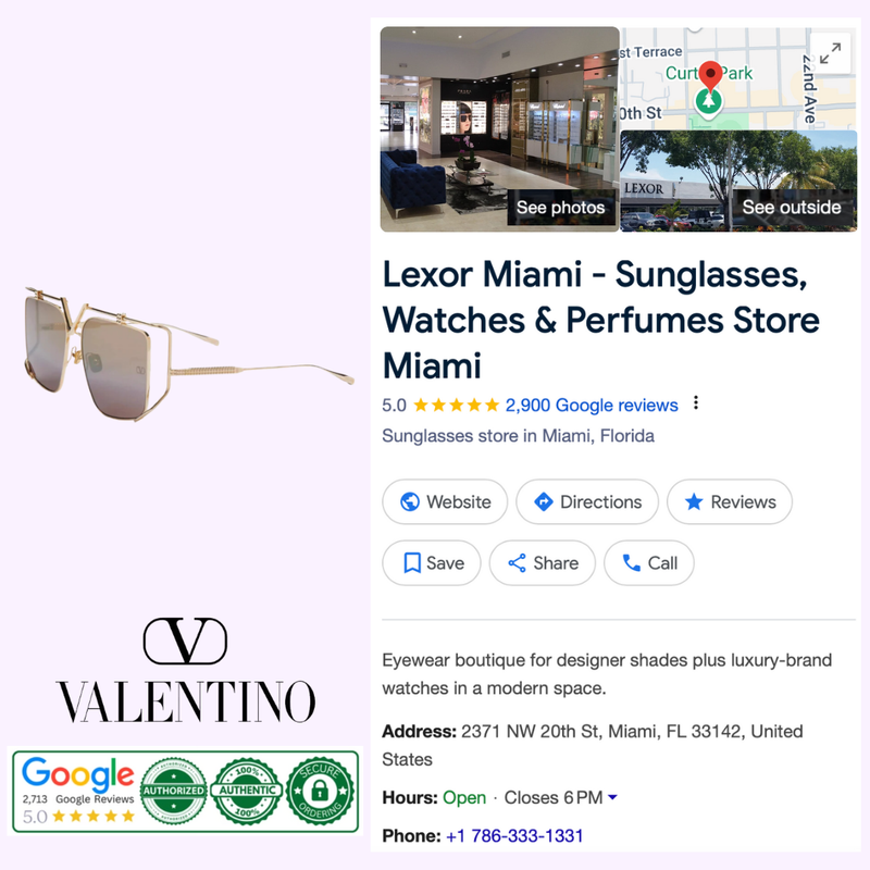 Valentino VLS-116B-59 V-LIGHT Óculos de Sol Femininos