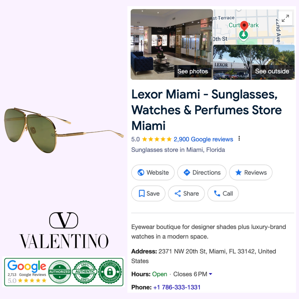 Valentino XVI VLS-100B-64 Women Sunglasses – Lexor Miami