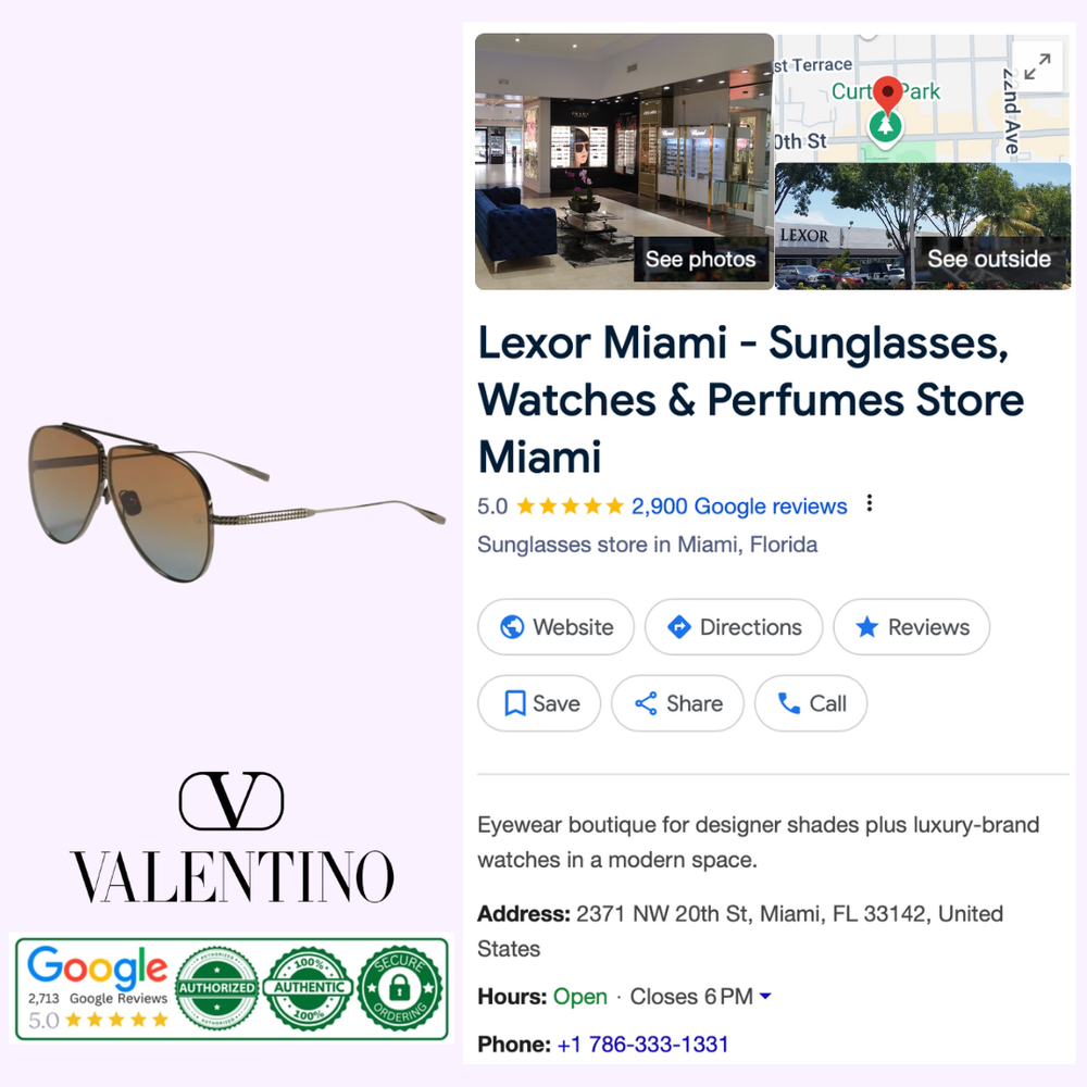 Valentino XVI VLS-100C-64 Women Sunglasses – Lexor Miami