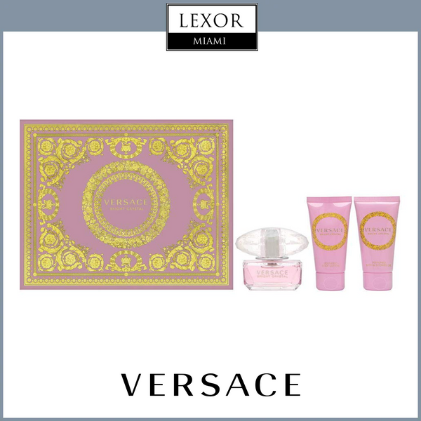 Versace Bright Crystal 1.7 EDT 3PC Women Perfume Set