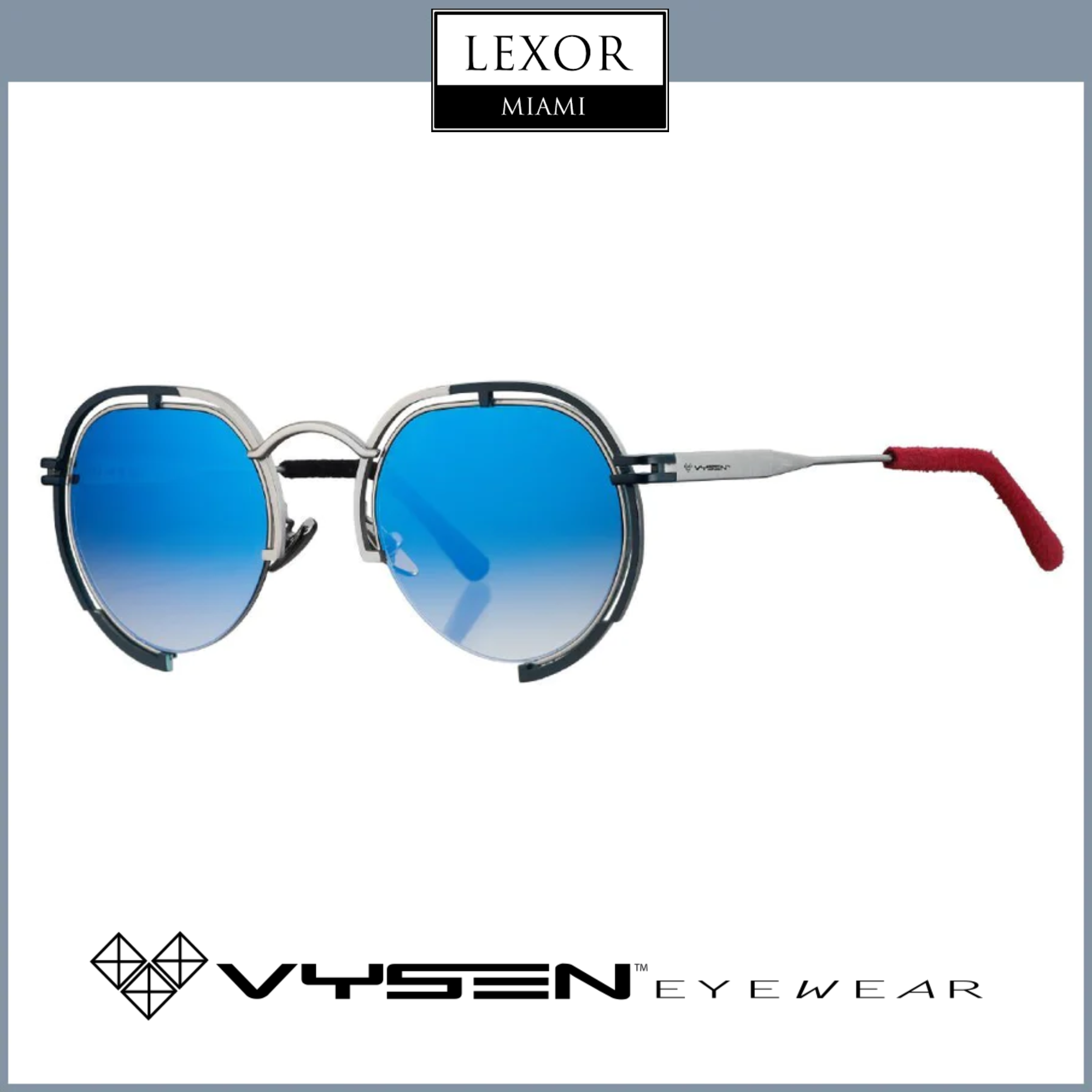 サングラス VYSEN EYEWEAR Vysen - PANACHE P-2 - Blue - Silver Stainless 182112_Vysen-2.