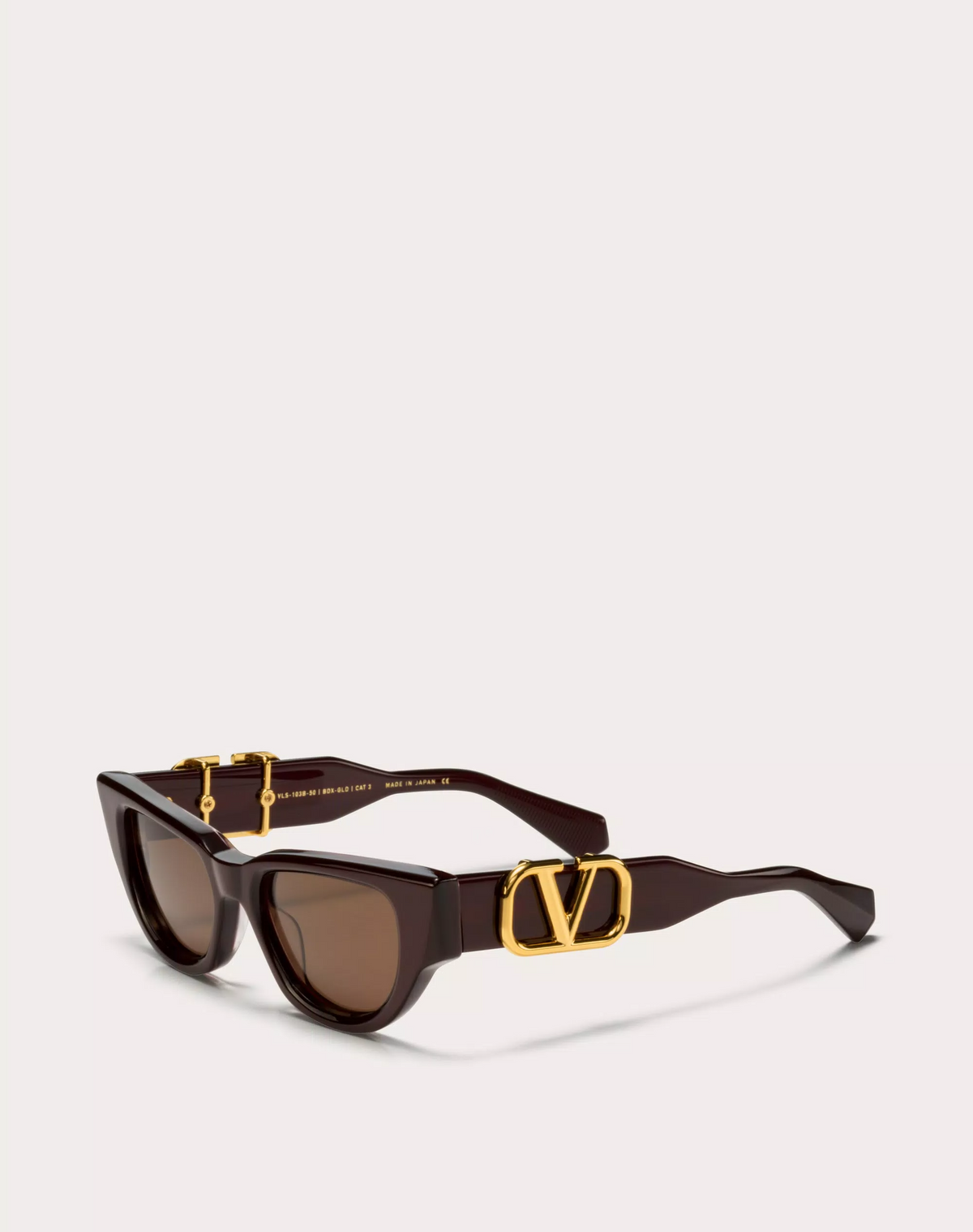 サングラス VALENTINO SS25 Woman SUNGLASSES (VLS-106C-53 C BROWN) Valentino® Eyewear - V-Gold II Sunglasses | Specs Collective