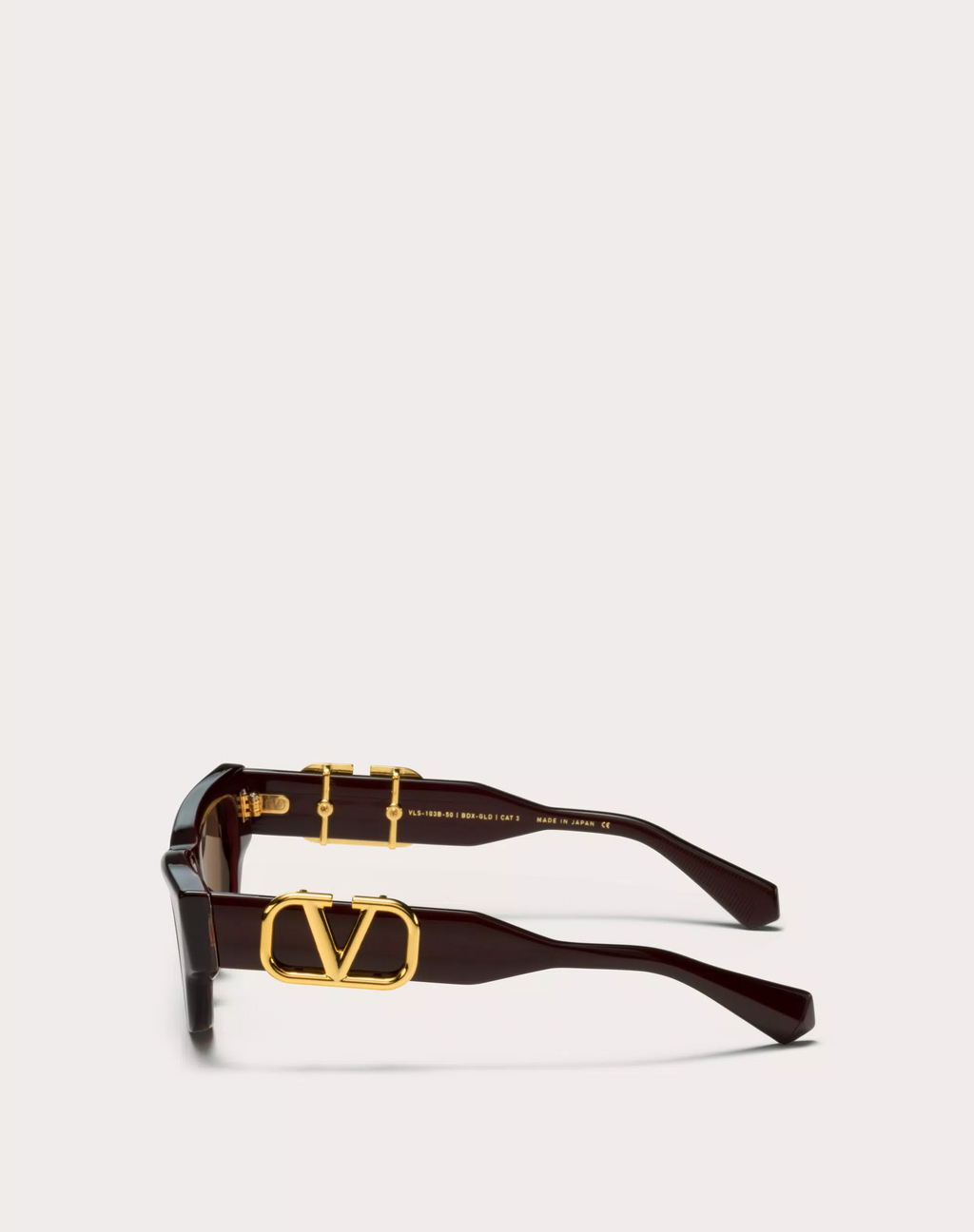 VALENTINO オハサイスフレムサンクラス VLS107E550 0 Valentino V-Romask VLS-120B Sunglasses Titanium Gold Brown