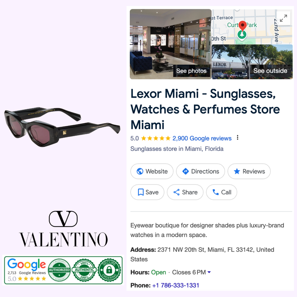 Valentino III VLS-101A-51 Woman Sunglasses – Lexor Miami