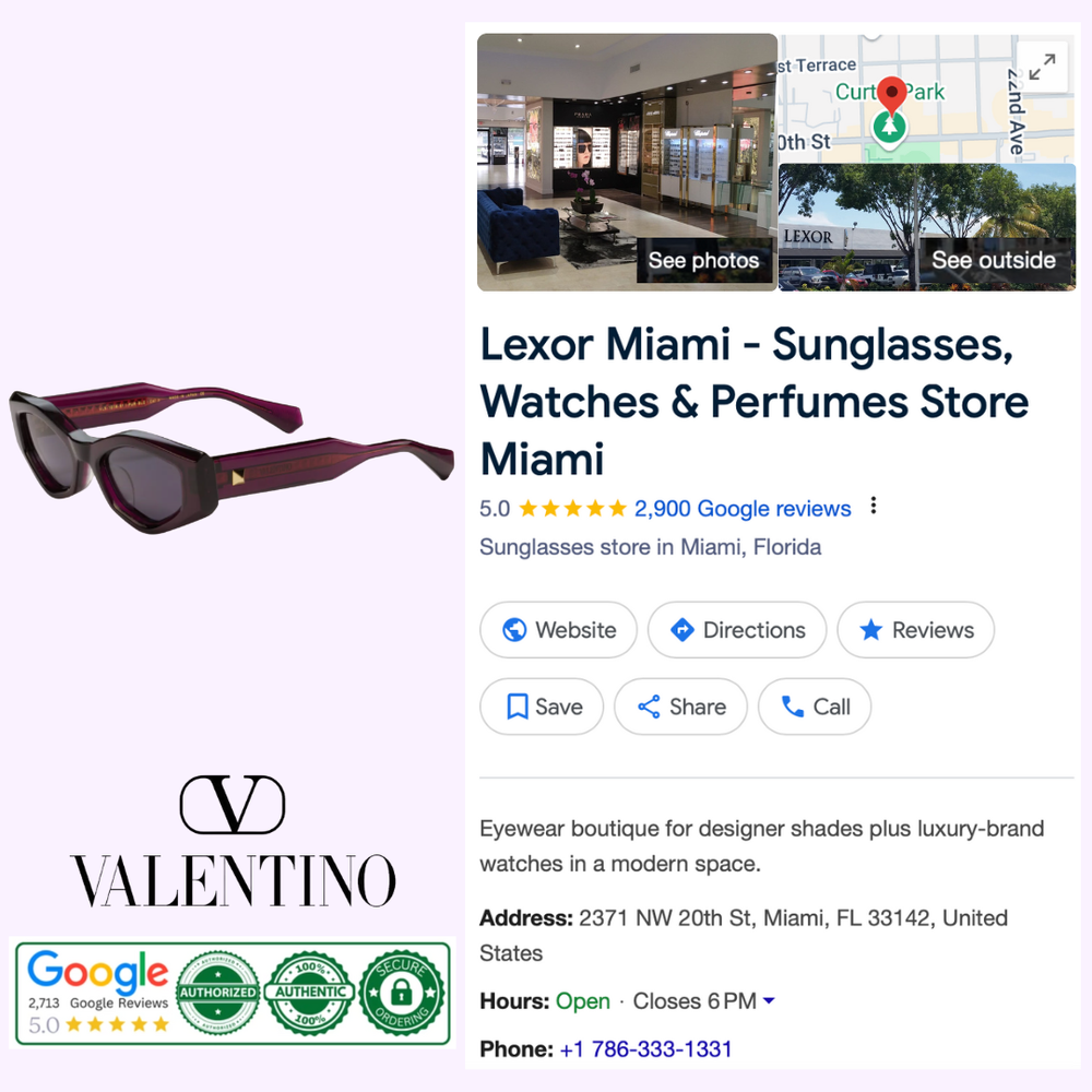 New! Valentino VLS 101B Purple Geometric Sunglasses, Authentic Valentino III VLS-101B-51 Woman Sunglasses – Lexor Miami main image 4