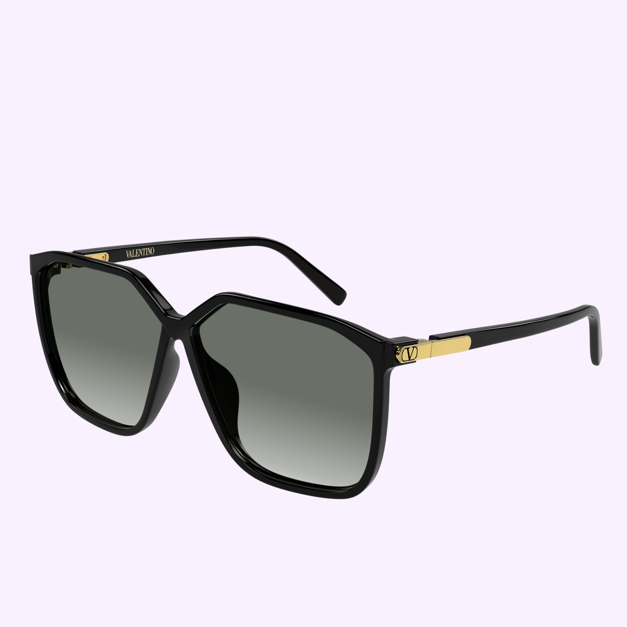 Angle View Valentino Sunglasses V LOGO VG0025S-001 59