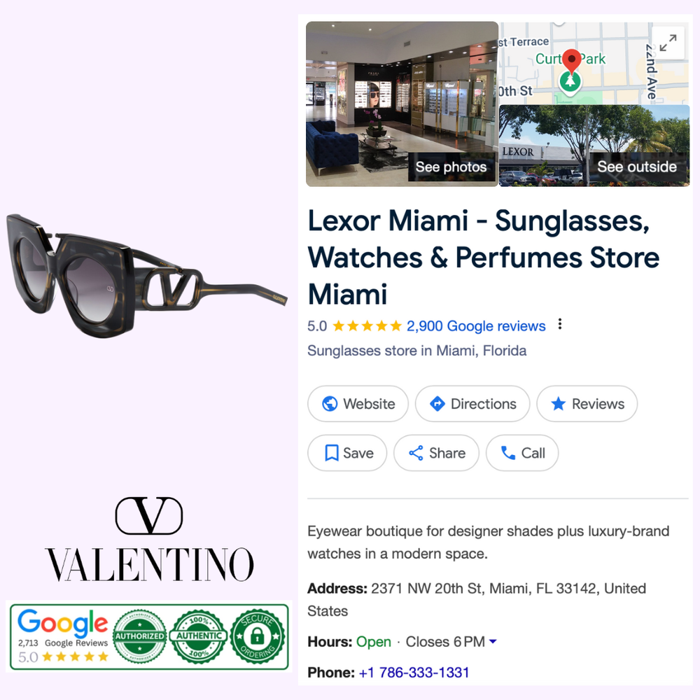 Valentino Sunglasses V - SOUL VLS-127A-53 Women – Lexor Miami