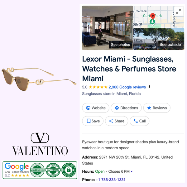 Valentino Sunglasses VLOGO SIGN VLS-135B-61        UPC 7630449212776
