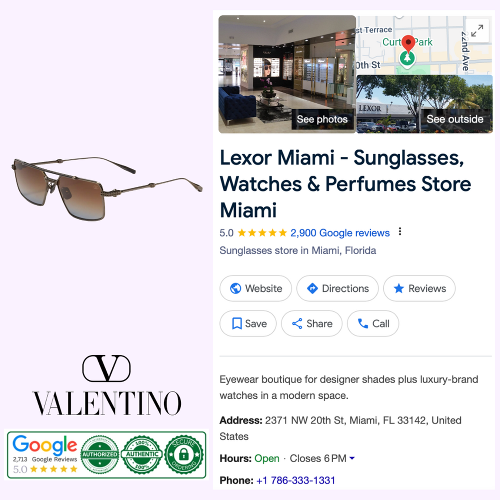 Valentino V SEI VLS 111 C-58 Women Sunglasses – Lexor Miami